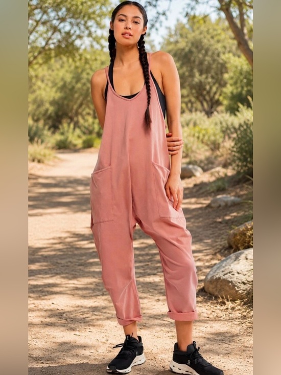FP Movement by Free People Pants - NWT FP Movement by Free People Hot Shot Onsie In Petal Mauve, NWT, medium